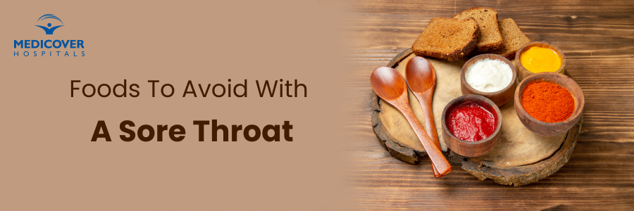 foods to avoid with sore throat