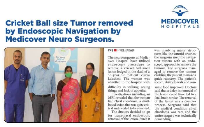 Cricket Ball size Tumor removed by Endoscopic Navigation