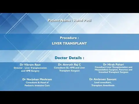 Rahul Patil's Liver Transplant Navi Mumbai Success Story