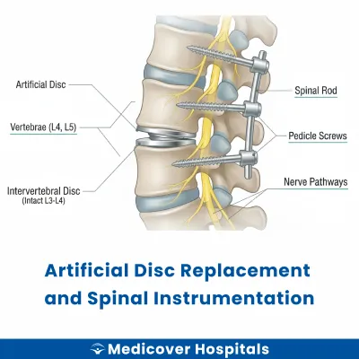 Artificial Disc Replacement and Spinal Instrumentation