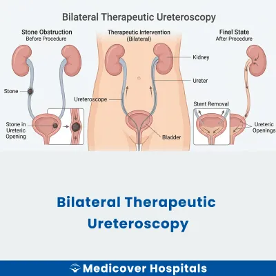 Bilateral Therapeutic Ureteroscopy