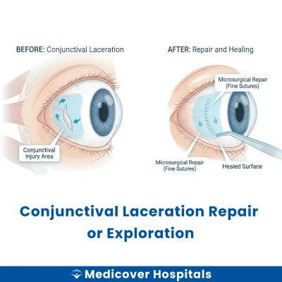Conjunctival Laceration Repair Or Exploration