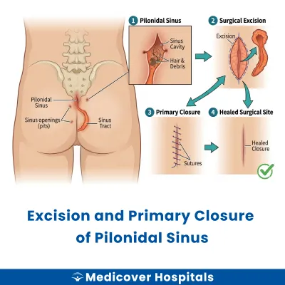 Excision and Primary Closure of Pilonidal Sinus