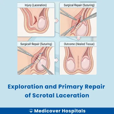 Exploration and Primary Repair of Scrotal Laceration