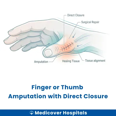 Finger Or Thumb Amputation With Direct Closure