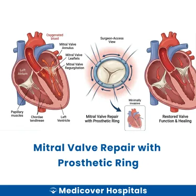 Mitral Valve Repair With Prosthetic Ring