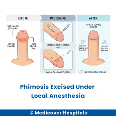 Phimosis Excised Under Local Anesthesia