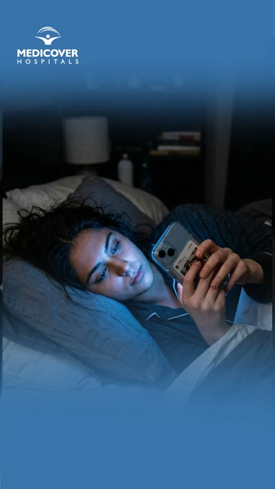 Late night phone use affecting sleep