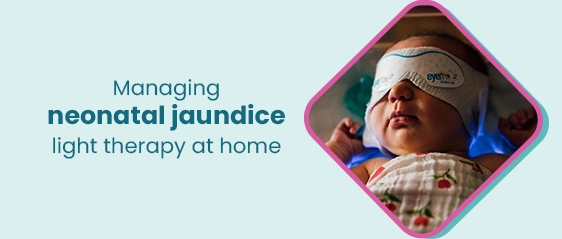 Managing neonatal jaundice light therapy at home