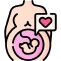 Icon representing pregnancy delivery services